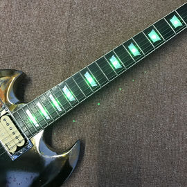 High quality LED light acrylic electric guitar, free shipping supplier