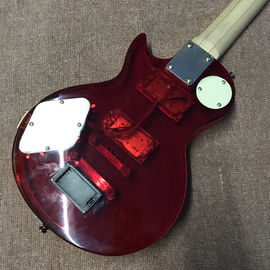 High quality LED light acrylic electric guitar maple fingerboard, free shipping supplier