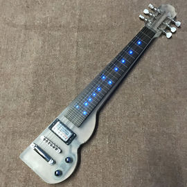 High quality LED light acrylic electric guitar maple fingerboard, free shipping supplier