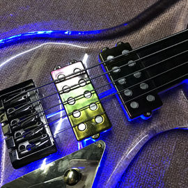 High quality LED light acrylic electric guitar rosewood fingerboard, free shipping supplier