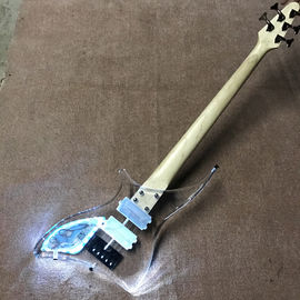 High quality LED light acrylic electric guitar rosewood fingerboard, free shipping supplier