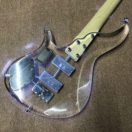 High quality LED light acrylic electric guitar rosewood fingerboard, free shipping supplier