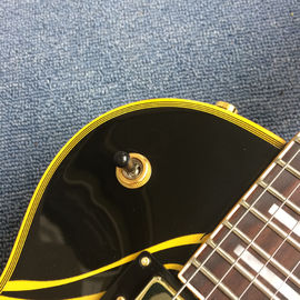 JACK DANIELS standard LP electric guitar guitar, black and yellow combination, gold pieces, free shipping supplier