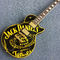 JACK DANIELS standard LP electric guitar guitar, black and yellow combination, gold pieces, free shipping supplier