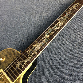 New high-quality custom LP electric guitar, Abalone Dinosaur inlaid fingerboard &amp; body custom LP Electric guitar supplier