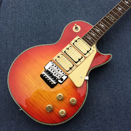 New arrival Custom LP electric guitar with 3 pickups ,Rosewood Fingerboar & Cherry Sunburst color guitar, Free shipping supplier