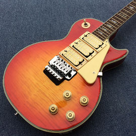 New arrival Custom LP electric guitar with 3 pickups ,Rosewood Fingerboar & Cherry Sunburst color guitar, Free shipping supplier