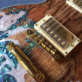 New high-quality custom LP electric guitar, Abalone Dinosaur inlaid fingerboard &amp; body custom LP Electric guitar, free s supplier