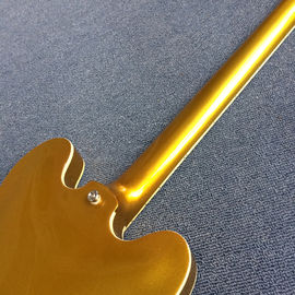 Hollow body Jazz electric guitar, Golden Jazz Guitar, Rosewood Fingerboard supplier