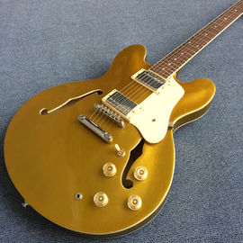 Hollow body Jazz electric guitar, Golden Jazz Guitar, Rosewood Fingerboard supplier