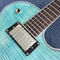New style of custom guitar, double F holes,Flame Maple Top ,blue guitar supplier
