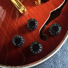 A new style of custom guitar, double F holes,Gold hardware,Flame Maple Top &amp; Back supplier