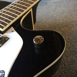 Hollow body jazz electric guitar,Double F hole, tremolo system, black high quality jazz guitar supplier