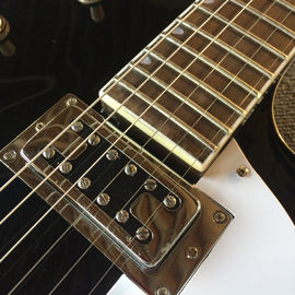 Hollow body jazz electric guitar,Double F hole, tremolo system, black high quality jazz guitar supplier