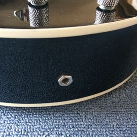 Hollow body jazz electric guitar,Double F hole, tremolo system, black high quality jazz guitar supplier
