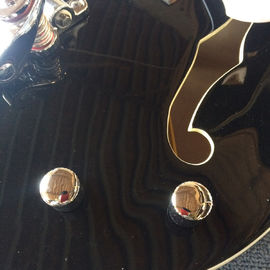 Hollow body jazz electric guitar,Double F hole, tremolo system, black high quality jazz guitar supplier