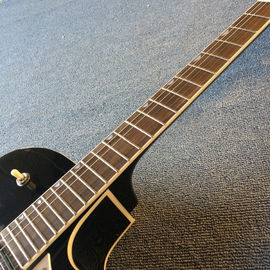 Hollow body jazz electric guitar,Double F hole, tremolo system, black high quality jazz guitar supplier