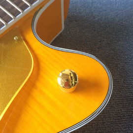 New style high-quality hollow body jazz electric guitar, Double F holes,Tremolo system ,Flame Maple top supplier