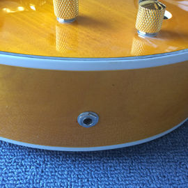 New style high-quality hollow body jazz electric guitar, Double F holes,Tremolo system ,Flame Maple top supplier