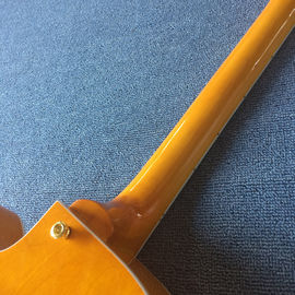 New style high-quality hollow body jazz electric guitar, Double F holes,Tremolo system ,Flame Maple top supplier