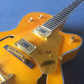 New style high-quality hollow body jazz electric guitar, Double F holes,Tremolo system ,Flame Maple top supplier