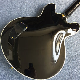 Hollow Body Jazz Electric Guitar in Black supplier