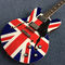 Hollow body Jazz electric guitar, British flag Rosewood Fingerboard electric guitar supplier