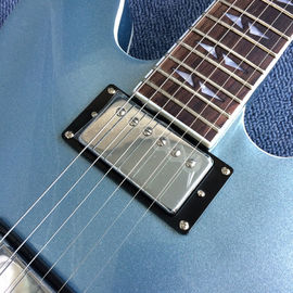 Hollow body jazz electric guitar, Blue Jazz Guitar,Rosewood Fingerboard supplier