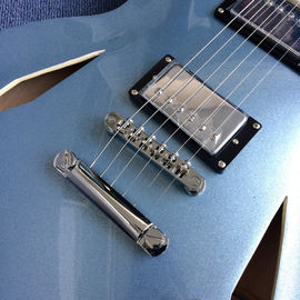 Hollow body jazz electric guitar, Blue Jazz Guitar,Rosewood Fingerboard supplier