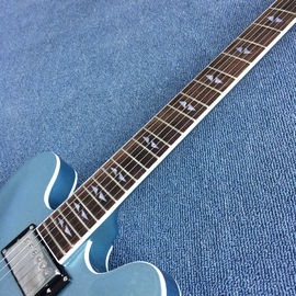 Hollow body jazz electric guitar, Blue Jazz Guitar,Rosewood Fingerboard supplier