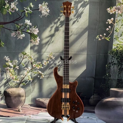 Custom Grand Mark King Deluxe Style Burst Neck Through Body 4 Strings Electric Bass ALEMBIC TYPE supplier
