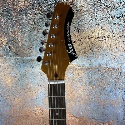 2024 Deluxe Handed Fano Style Relic Electric Guitar Custom Guitar Factory Aged Black Guitar P90 Pickups supplier