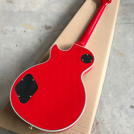 New custom shop red LP electric guitar in silver burst supplier