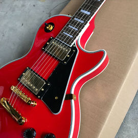 New custom shop red LP electric guitar in silver burst supplier