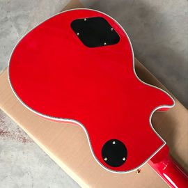 New custom shop red LP electric guitar in silver burst supplier