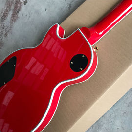 New custom shop red LP electric guitar in silver burst supplier