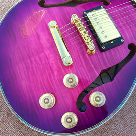Flame Maple Top &amp; Back Custom LP electric guitar with Abalone binding top &amp; back supplier