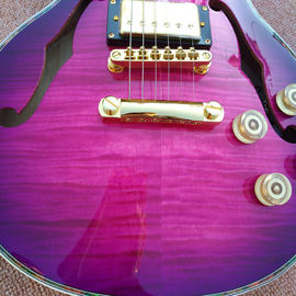 Flame Maple Top &amp; Back Custom LP electric guitar with Abalone binding top &amp; back supplier