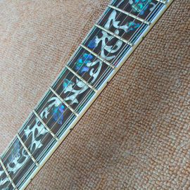 Flame Maple Top &amp; Back Custom LP electric guitar with Abalone binding top &amp; back supplier