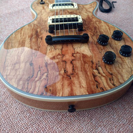 Custom Shop Wooden Solid spalted tree wood Electric Guitar Top Musical instruments supplier