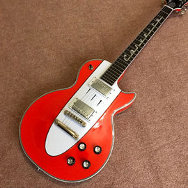 Custom hot selling orange Lp electric guitar guitar musical instruments mahogany body neck supplier