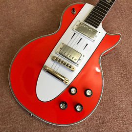 Custom hot selling orange Lp electric guitar guitar musical instruments mahogany body neck supplier