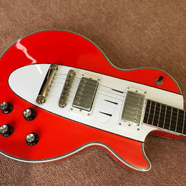 Custom hot selling orange Lp electric guitar guitar musical instruments mahogany body neck supplier