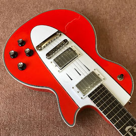 Custom hot selling orange Lp electric guitar guitar musical instruments mahogany body neck supplier