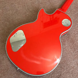 Custom hot selling orange Lp electric guitar guitar musical instruments mahogany body neck supplier