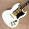 High quality SG electric guitar styles, ebony fingerboard, gold hardware, 3 pieces pickups electric guitar supplier