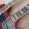 Red EDS1275 Custom Shop double Neck Electric Guitar 6/12 strings Wholesale Musical Instruments supplier