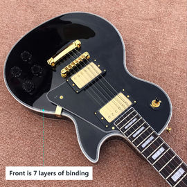 Guitar recording video appreciation custom mahogany black lpcustom electric guitar gold hardware supplier