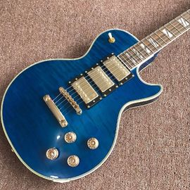 Wholesale and Hot selling OEM Custom blue L-P superme electric guitar supplier