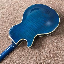 Wholesale and Hot selling OEM Custom blue L-P superme electric guitar supplier